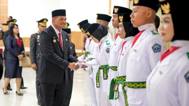 Pengukuhan Paskibraka Bantaeng 2025, Bupati Tekankan Tugas Mulia dan Nilai Kebangsaan