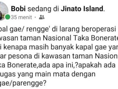 Nelayan Lokal Menonton, Nelayan Luar Berkeliaran di Kawasan Takabonerate