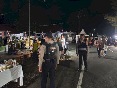 Samapta Polres Selayar Patroli KRYD Amankan Kawasan Car Free Day dan Sekitarnya