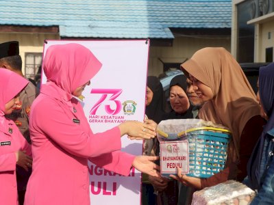 Program Bhayangkari Peduli di Selayar Berlanjut, Ny. Aulia Didid Kunjungi Langsung Warga Kurang Mampu