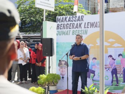 Jumat Bersih di Kanal Sinrijala, Munafri: Kemerdekaan Juga Soal Lingkungan