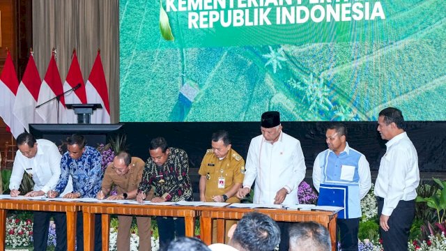 Gubernur Sulsel Hadiri Rakor Hilirisasi Komoditas Prioritas dan Penandatanganan MoU Komitmen Kesanggupan Pemenuhan Data Calon Petani Calon Lokasi