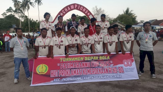 Kapolres Selayar Apresiasi  Turnamen Sepakbola Pasimarannu Cup 2025 Berakhir Lancar