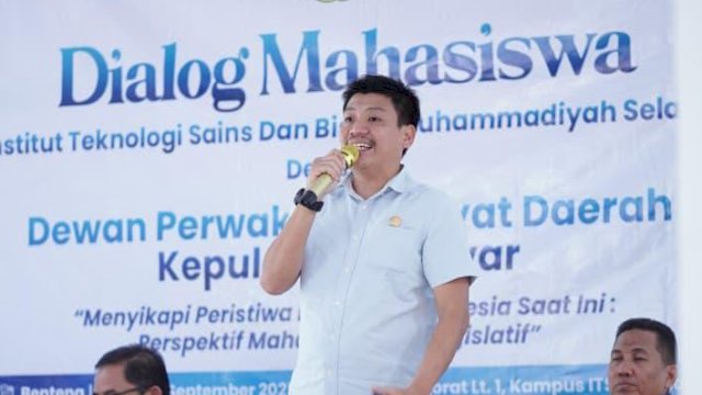Legislator Gerindra Hadiri Dialog Mahasiswa Selayar, M. Affandi Angkat Topi untuk Semangat Mahasiswa