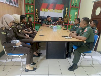 Kunker Kajari ke Kodim, Sinergi Hukum dan Pertahanan Dibangun