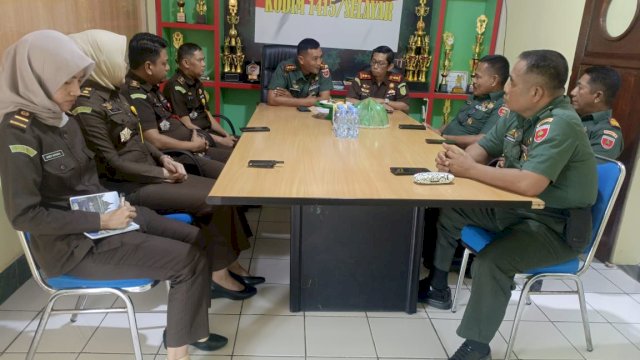 Kunker Kajari ke Kodim, Sinergi Hukum dan Pertahanan Dibangun