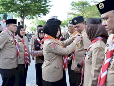 Ketua DPRD Makassar Raih Lencana Darma Bakti atas Dedikasi di Gerakan Pramuka