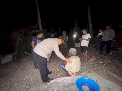 Kapolres Selayar Hadir di Tengah Duka Pasangan Lansia Korban Kebakaran