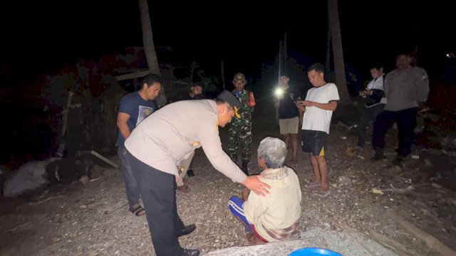 Kapolres Selayar Hadir di Tengah Duka Pasangan Lansia Korban Kebakaran