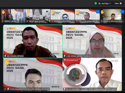 6.728 PPPK Ikuti Orientasi Melalui Distance Learning, BPSDM Sulsel Perkuat Nilai ASN BerAKHLAK