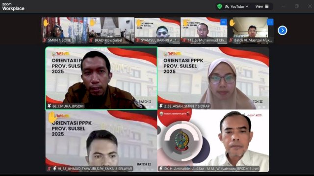 6.728 PPPK Ikuti Orientasi Melalui Distance Learning, BPSDM Sulsel Perkuat Nilai ASN BerAKHLAK