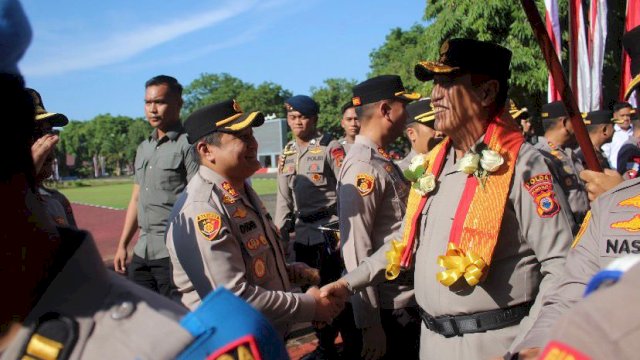 Ikuti Prosesi Penyambutan, Kapolres Selayar Siap Sukseskan Program Kapolda Sulsel Irjen Pol Djuhandhani Rahardjo