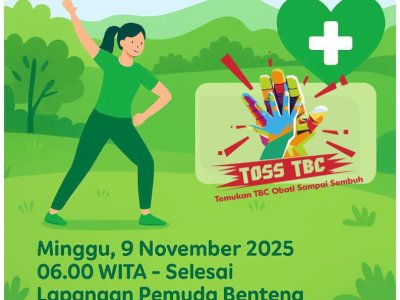 Rangkaian HKN ke-61, Warga Selayar Siap Meriahkan Senam Sehat dan Skrining TBC di Car Free Day Lapangan Pemuda Benteng