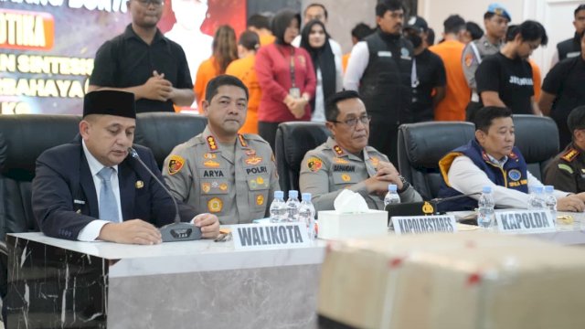Wali Kota Makassar Apresiasi Polrestabes Ungkap 20 Kilogram Narkotika dan Kasus Penculikan Balqis