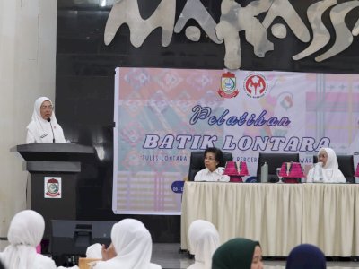 Modernisasi Aksara Lontara, Dekranasda Makassar Ciptakan Pembatik Baru Lewat Pelatihan Membatik