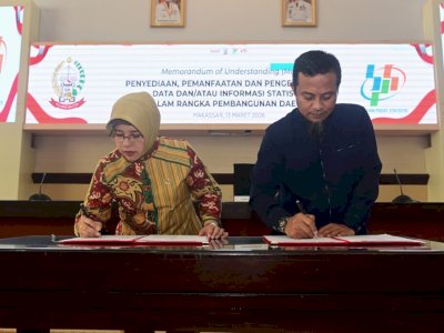 Gubernur Sulsel-Kepala BPS RI Teken MoU Penguatan Data Statistik untuk Dukung Pembangunan Daerah