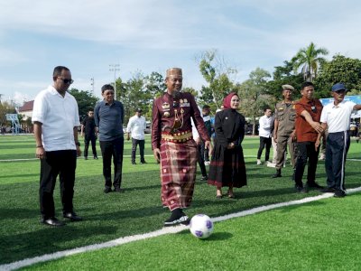 Resmikan Lapangan Gaspa, Gubernur Sulsel Dorong Semangat Olahraga Warga Palopo