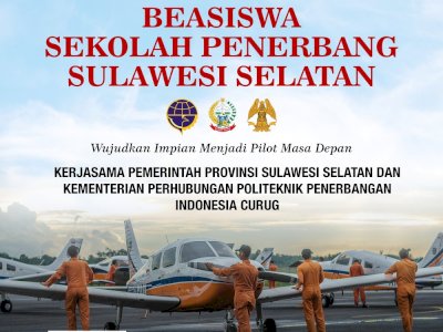 Pemprov Sulsel Buka Beasiswa Pilot 2026, Gubernur Andi Sudirman Ajak Generasi Muda Raih Cita-cita di Dunia Penerbangan