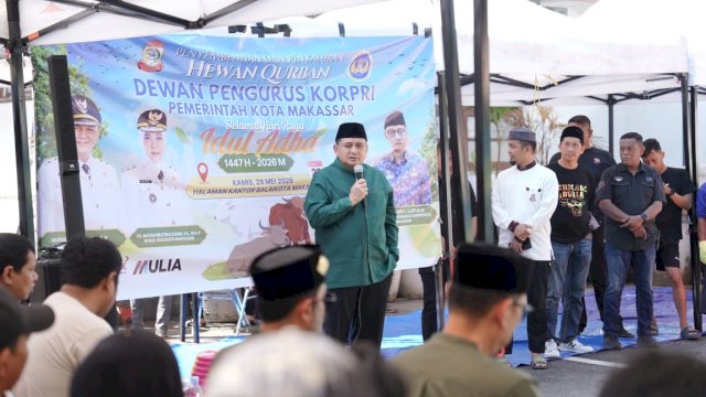 Momentum Iduladha, Pemkot Makassar Tebar Kepedulian Lewat Penyembelihan 9 Sapi Kurban