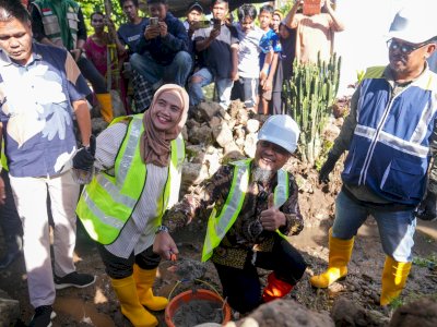 Gubernur Sulsel Ground Breaking Paket 1 MYP Rehabilitasi Daerah Irigasi Apparang Hulu, Dukung Produktivitas Pertanian di Sinjai