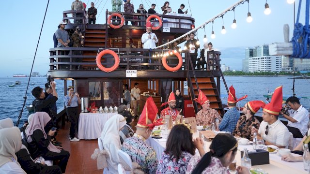 Momen Berkesan Delegasi 28 Negara di Laut Makassar, Munafri Promosikan Pesona Makassar ke Dunia
