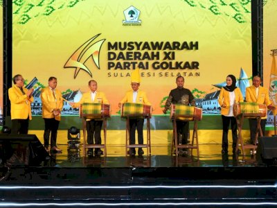 Hadiri Musda XI Golkar Sulsel, Gubernur Andi Sudirman Apresiasi Dukungan Fraksi Golkar untuk Pembangunan Daerah