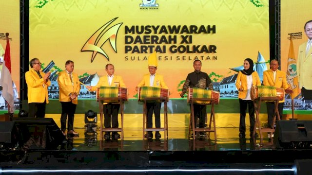 Hadiri Musda XI Golkar Sulsel, Gubernur Andi Sudirman Apresiasi Dukungan Fraksi Golkar untuk Pembangunan Daerah