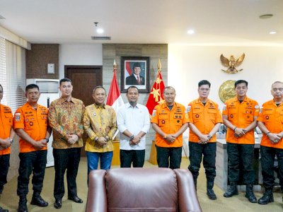 Gubernur Sulsel Laporkan Progres Evakuasi KM Nurul Salsa kepada Kepala Basarnas RI