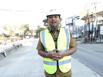 Gubernur Sulsel Buka 50 Persen Jalur Ruas Jalan Hertasning&ndash;Aroepala Menuju Gowa yang Telah Rampung Dibeton