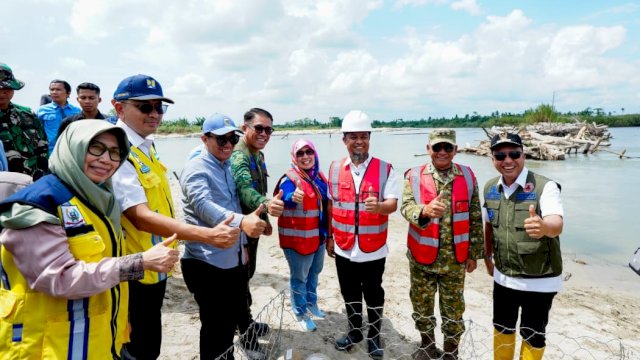 Gubernur Sulsel Ground Breaking Pembangunan Tanggul 200 Meter Penanganan Banjir Sungai Rongkong di Luwu Utara