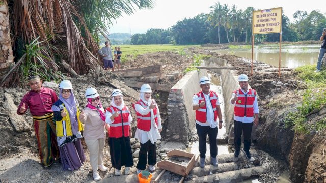 Gubernur Sulsel Groundbreaking Irigasi Lengkong Pini-Makawa di Luwu, Akhiri 7 Tahun Sawah Minim Pasokan Air