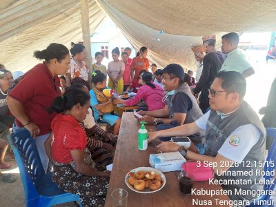 Tim Kesehatan Sulsel Layani 315 Pasien Pascagempa di Manggarai NTT
